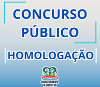 HOMOLOGAÇÃO DO CONCURSO PÚBLICO DA CÂMARA MUNICIPAL 